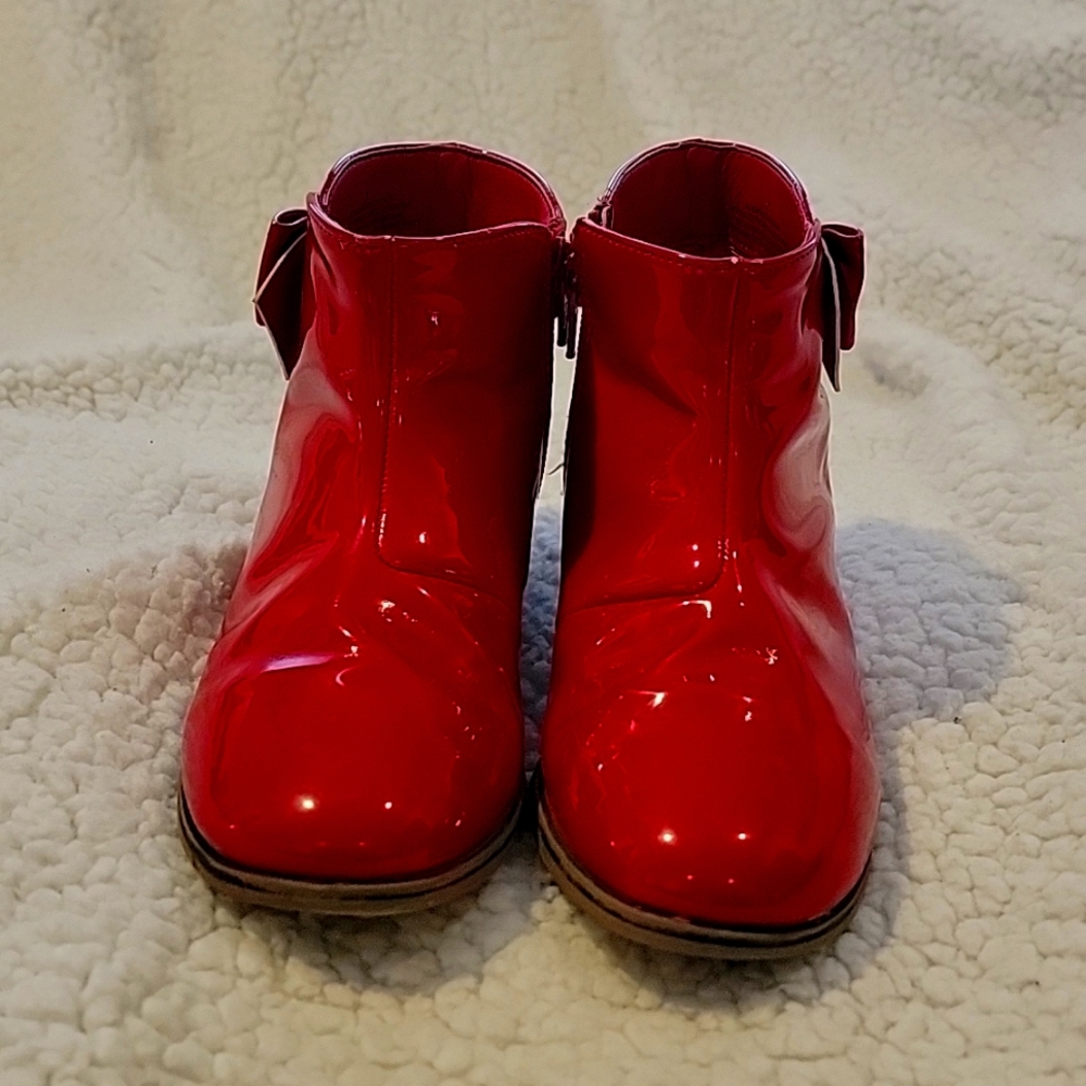 Gently used Red Gymboree Boots with Bows